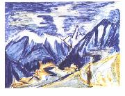 Staffelalp in the autumn Ernst Ludwig Kirchner